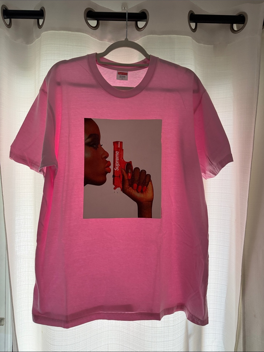 Supreme Pink water pistol Crewneck Tee